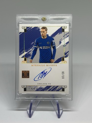 2023/24 Panini Impeccable Soccer Mykhailo Mudryk auto Chelsea Gold /10 SSP