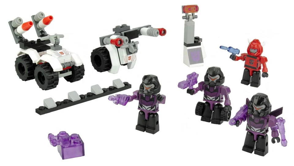 TRANSFORMERS Kre-o Decepticon Ambush MINIFIGURES Cliffjumper Battle Pack VEHICON - Image 4 of 4