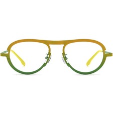 Aviator Glasses for Men Women Dual Tone Titanium Eyeglass Frame Brillenfassung