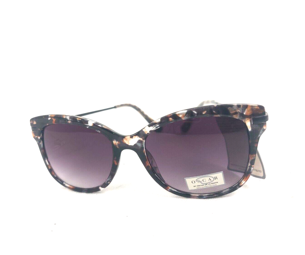 Oscar De La Renta Acetate Tortoise Shell Black Cat Eye  display picture 3