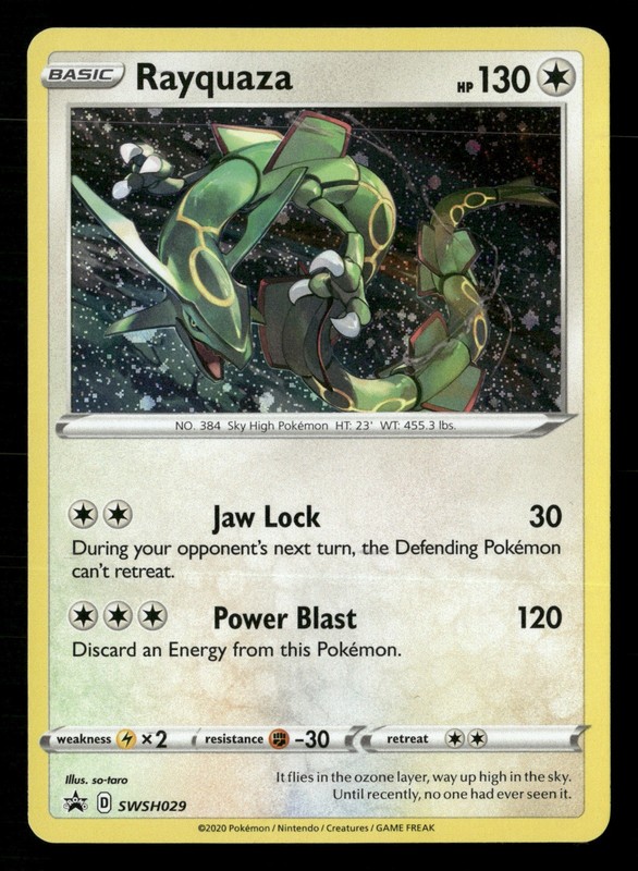 Rayquaza - Holo SWSH: Sword & Shield Promo Cards SWSH029 LP Pokémon TCG