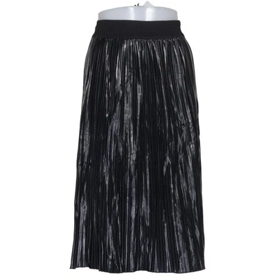 Zara, jupe, taille : S, noir, viscose, unicolore, femmes #QaO - Photo 1/4