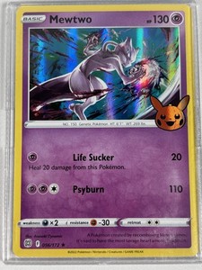 mewtwo halloween pokemon card (056/172) [Trick or Trade] Moderately Played Holofoil Photos are ours of our stock. Mewtwo [Holo] #56 Prices |