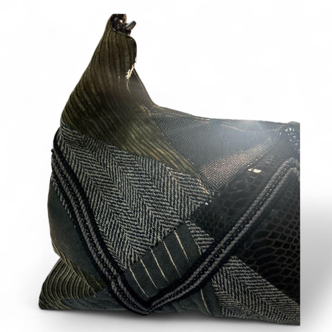 Jamin Puech Gray Patchwork Shoulder Hobo Bag 3D D… - image 3