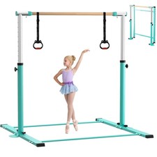 Gymnastic Kip Bar,Horizontal Bar for Kids Girls Junior,3' to 5' Adjustable He...