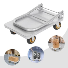 Industrial Flat Dolly Cart Heavy Duty Cart Flatbed Hand Truck 1102 lbs Load