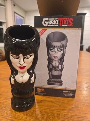 Geeki Tikis Elvira Mistress of the Dark Mug Tiki Style Cup Holds 20 Ounces New