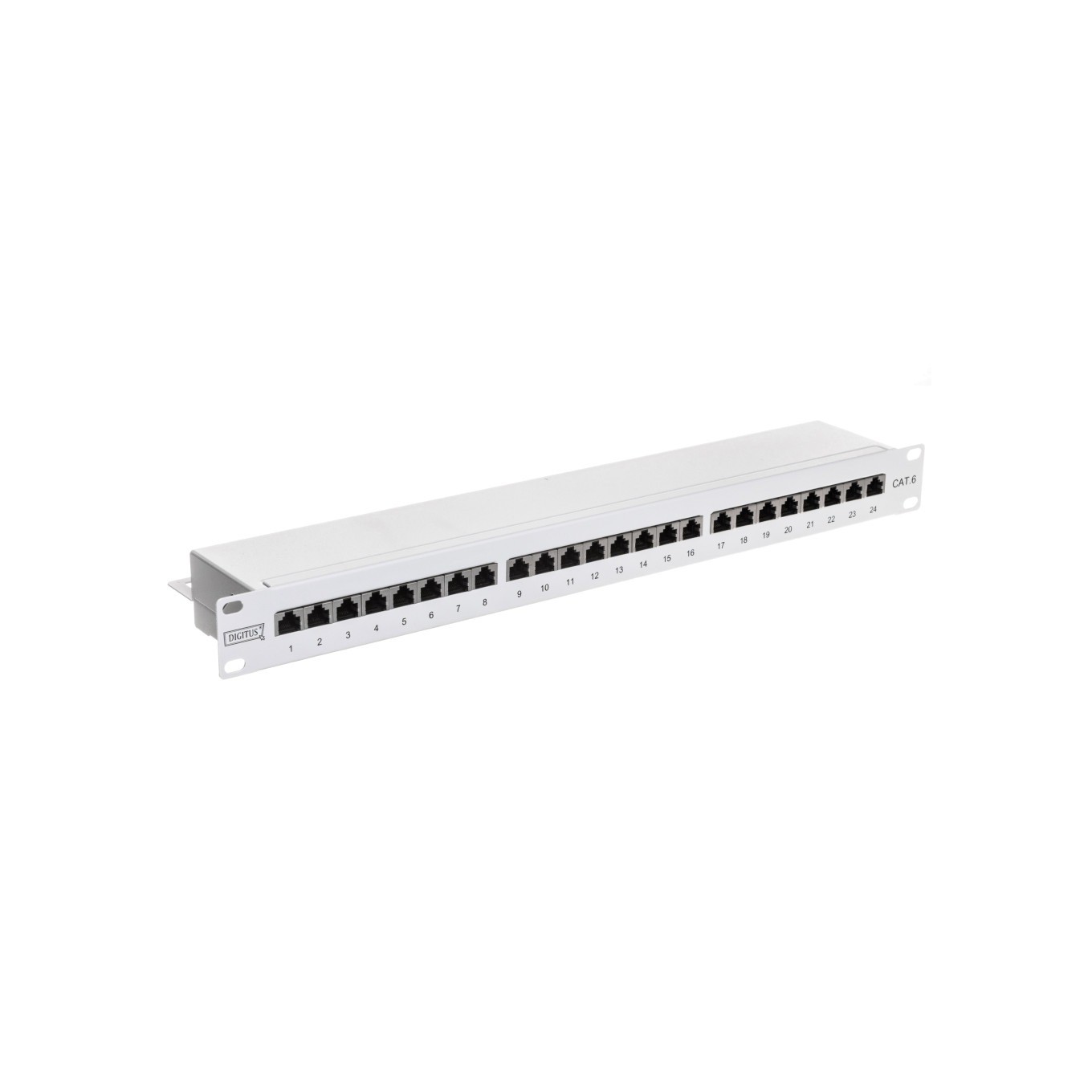 PANNELLO PATCH 19"" SCHERMATO 24 PORTE 8 POLI RJ45 PER RETI CATEGORIA 6 - 1 UNITA - Immagine 3