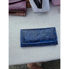 Leather wallet Made in Mexico - blue