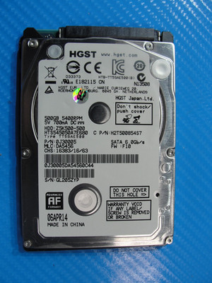 Asus X551MA HGST 500GB SATA 2.5'' 5400 RPM HDD Hard Drive HTS545050A7E680