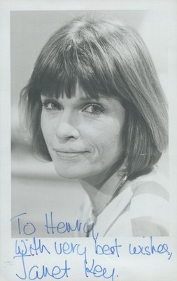 Janet Key signed Foto Autogramm Hammer Horror The Vampire Lovers Dracula 1984