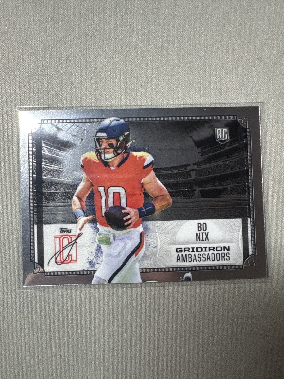 2024 Topps Signature Class - Gridiron Ambassadors Bo Nix #GA-4 (RC)