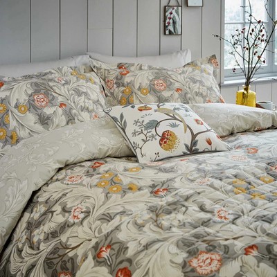 Morris & Co Leicester King Bettwäscheset, grau