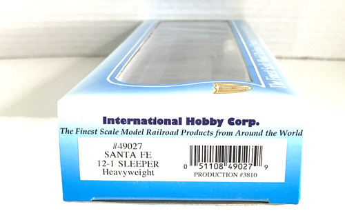 International Hobby Corp escala HO 49027 Santa Fe 12-1 dormitorio peso pesado nuevo en caja | Zustand: New