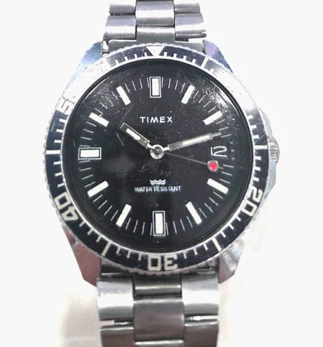 Vintage 1970s TIMEX Manual Wind Men's Diver Watch --For Repair /Parts