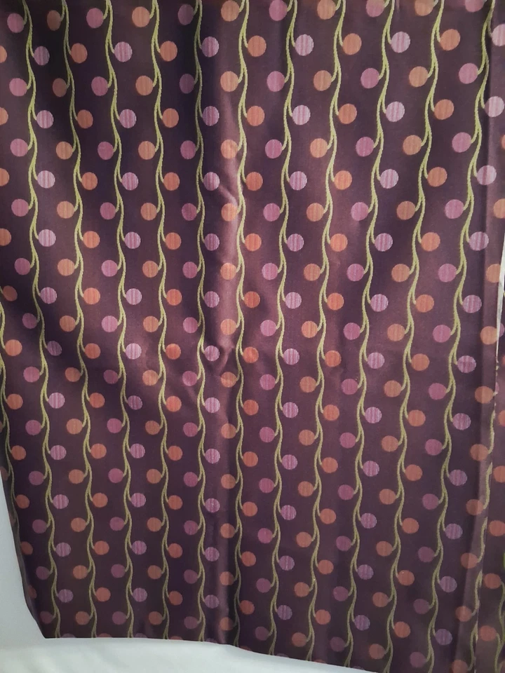 1.28 Yds Purple Jaquard Upholstery Fabric, 58" W, w/Berry & Vine Pattern - Image 3 of 3