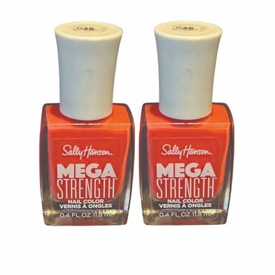 Sally Hansen Mega Strength #038 Just Getting Started 0.4 oz 2 Pack New