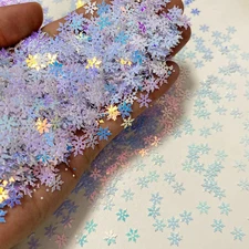 2000 Pieces/50G Snowflakes Party Glitter PVC Confetti for Christmas Table Confet