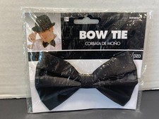 NEW Amscan Black Bow Tie Costume Cosplay Adult Size