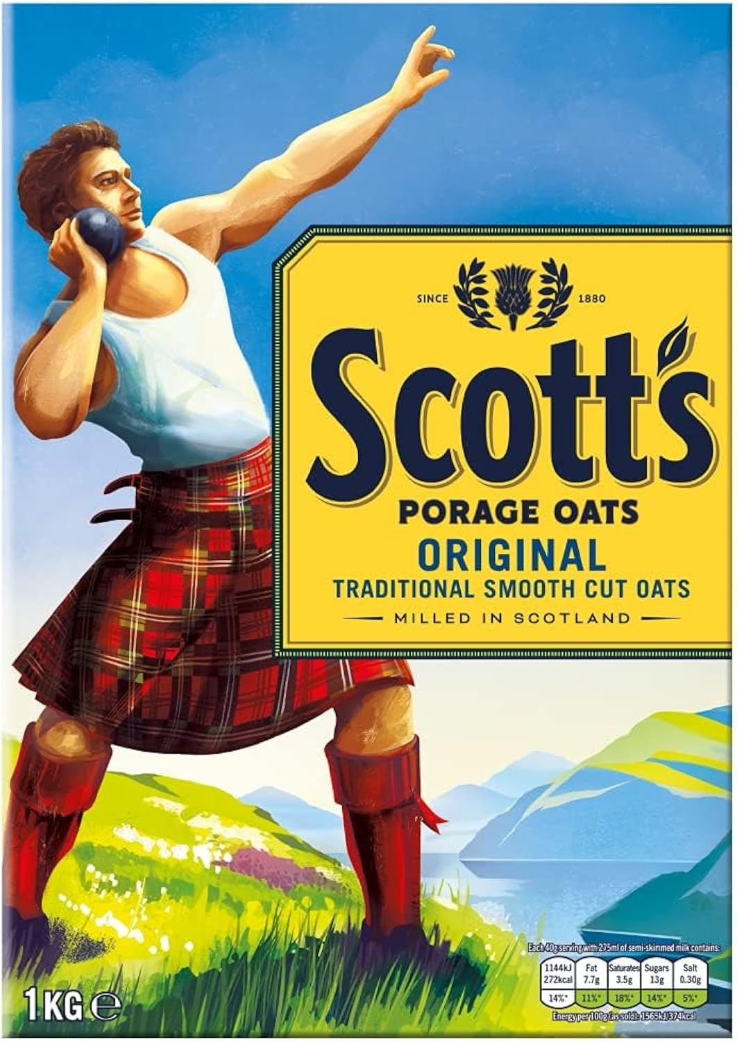 Scott's Porage Porridge Oats 1kg 1 kg (Pack of 1) - Image 6