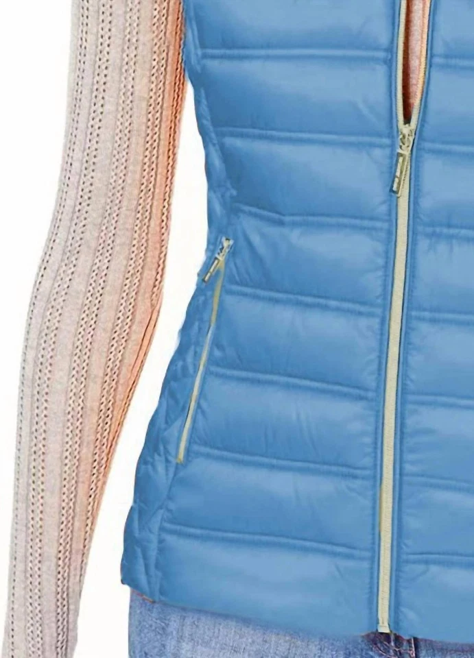 Michael Kors South Pacific Down Hooded Puffer Vest Size XS - Image 2 of 3
