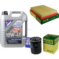 Mann Inspektionspaket 5L Liqui Moly 10W-40 FüR Honda Civic VI Hatchback