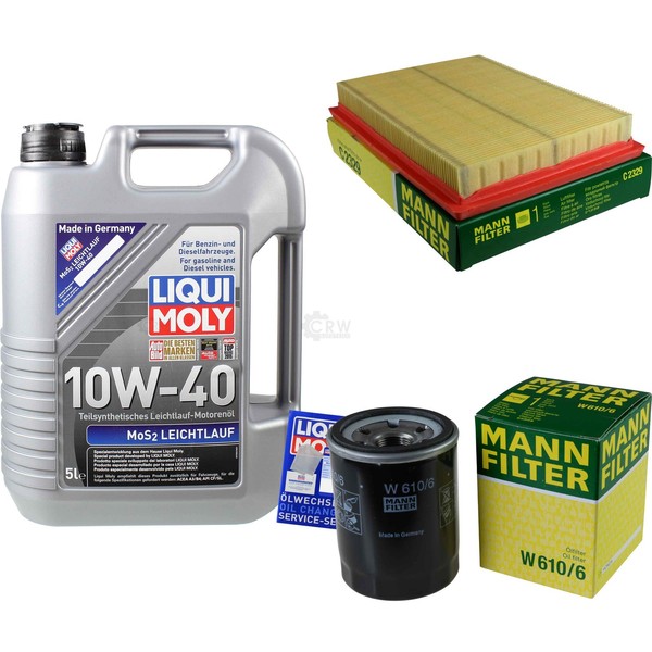 Mann Inspektionspaket 5L Liqui Moly 10W-40 FüR Honda Civic VI Hatchback-image