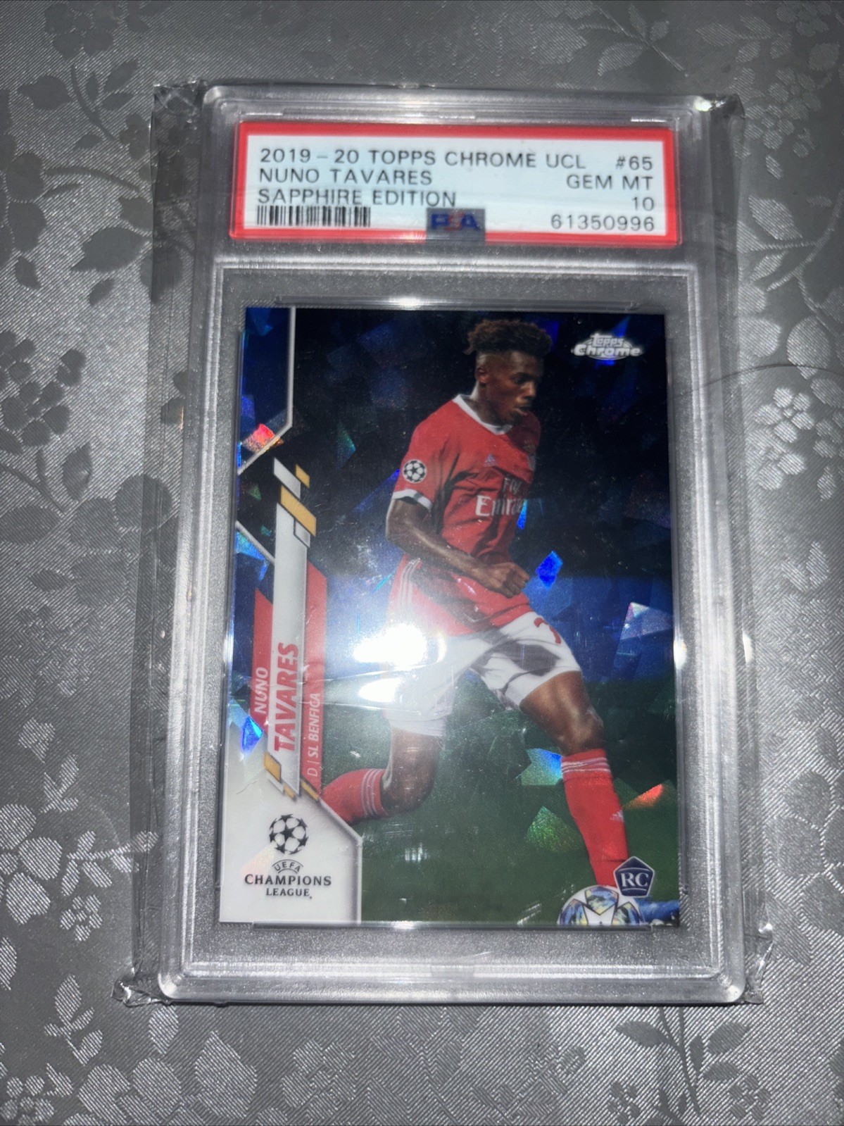 2019-20 Topps Chrome UCL Sapphire Edition - Nuno Tavares #65 (RC)