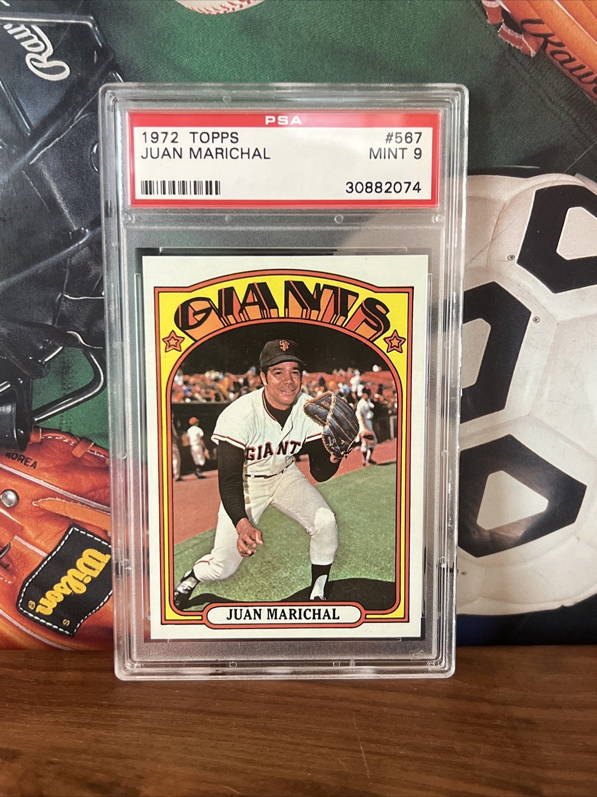 1972 Topps #567 Juan Marichal HOF  PSA 9 Mint Low Pop Rare Giants Card