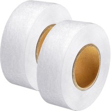 Outus Iron On No Sew Hemming Tape Fabric Adhesive 2 Rolls White