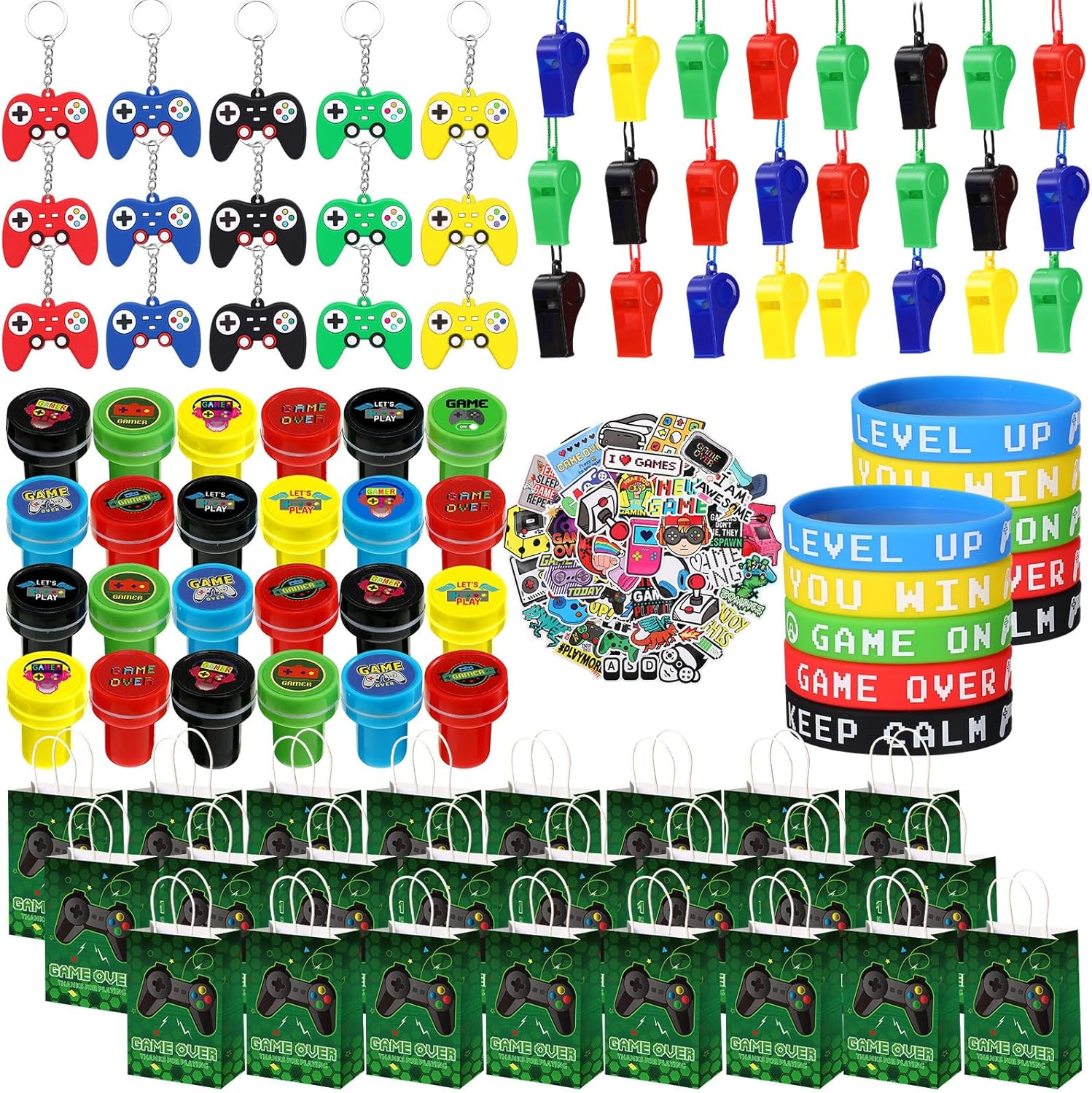 154 Pcs Video Game Party Favors Gift Set for Kids, Gaming Party Favors 20 Set of-image