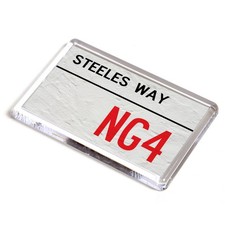 FRIDGE MAGNET - Steeles Way NG4 - UK Postcode