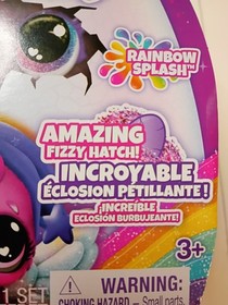 Rainbow Splash - Fizzy Color Surprise Toy - Hatchimals Alive Egg NEW