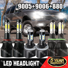 Fit 1999-2002 Chevy Silverado 1500 2500 Hd 6 X 6000k Led Headlights Fog Bulbs Fit 1999-2002 Chevy Silverado 1500 2500 Hd 6 X 6000k Led Headlights Fog Bulbs