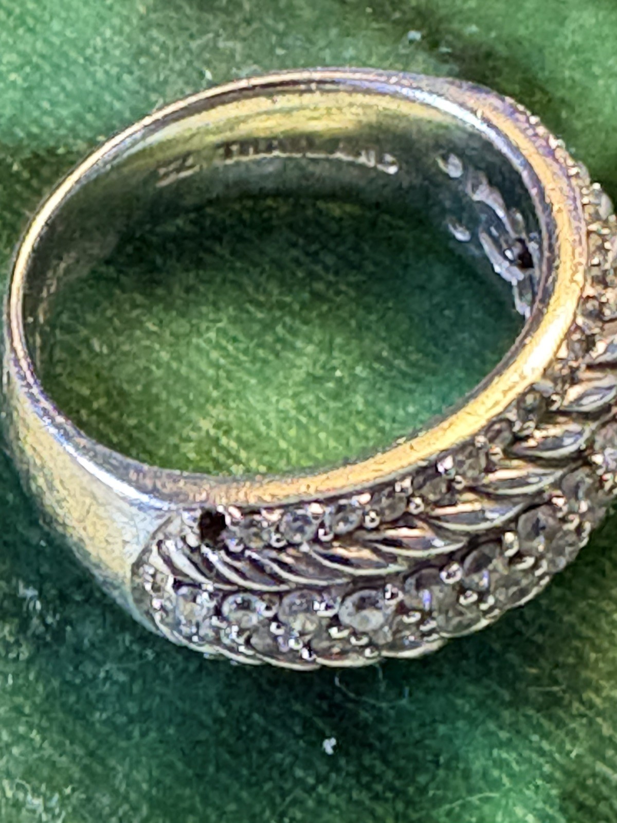 Judith Risks Sterling Silver Cz Ring - image 6