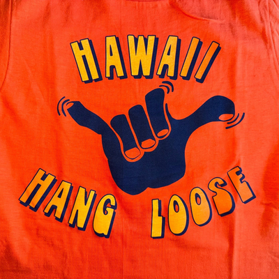 70s - 80s VINTAGE CRAZY SHIRTS HAWAII HANG LOOSE T-SHIRT MEN SZ S