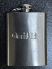 Glenfiddich Stainless Steel Hip Flask Whiskey 2.5 fl oz