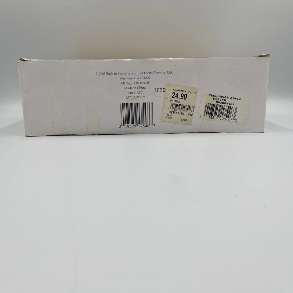 Back to Basics: Apple & Potato Peeler • Stainless  • Peel /Core /Slice • VG Cond - Image 4 of 4