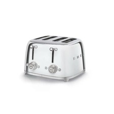 SMEG TSF03SSUK Retro Polished Stainless Steel 4 Slice Toaster