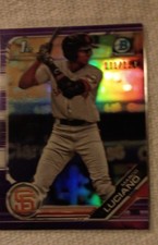 2019 Bowman - Chrome Prospects Marco Luciano #BCP-82 Purple Refractor /250 (RC)