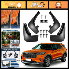 Heavy Duty Mud Flaps Splash Guards For Ford Explorer 2020-2026 4pcs No Drill Fe Heavy Duty Mud Flaps Splash Guards For Ford Explorer 2020-2026 4pcs No Drill Fe