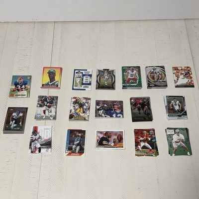NFL Card Lot 190+ Cards Assorted Brands Topps Panini Fleer Upper deck Pinnacle