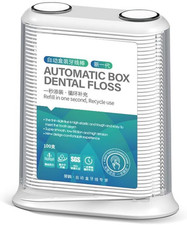 Automatic Flosser Pick Dispenser, 100 Count Dental Floss Picks with Refillable B