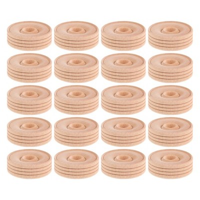 20 Pcs Hemu-Spielzeugrad Mini-räder Für Spielzeuglastwagen Holzräder