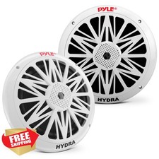 Pyle PLMR82 Marine Speakers Waterproof 8" 300W White
