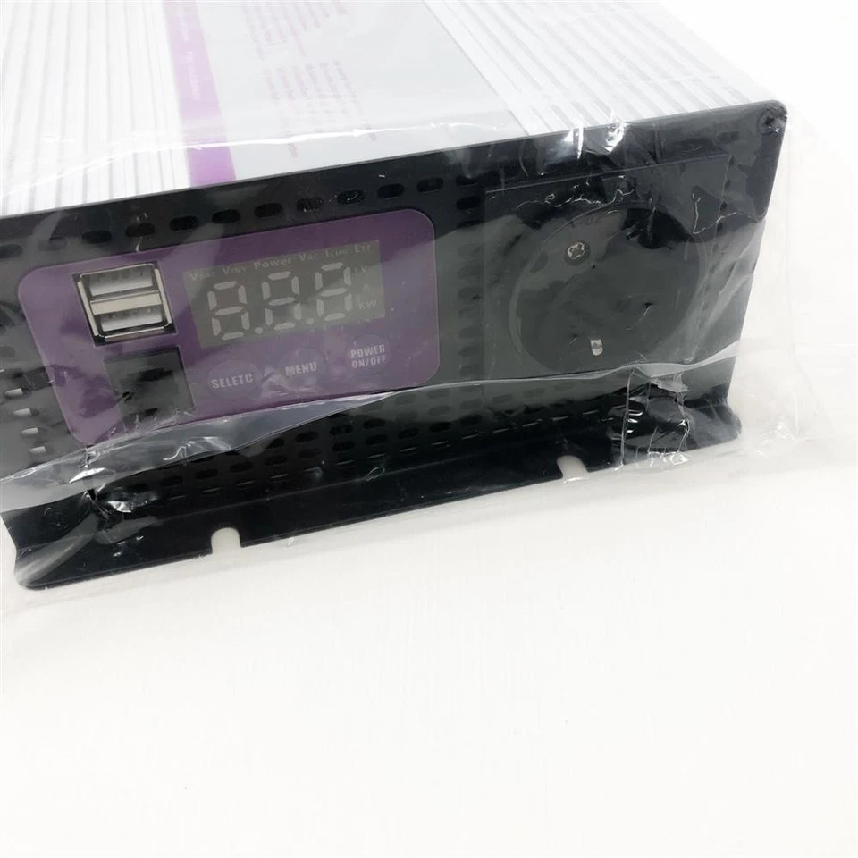 BELTTT Reiner Sinus Wechselrichter Spannungswandler mit LED Display, 2 USB - Image 4 of 4