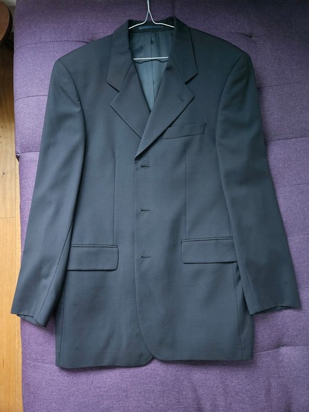 BOSS jacket suit men aubergine size 50