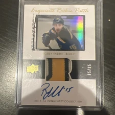 2015-16 Exquisite Rookie Patch Robby Fabbri Auto Patch