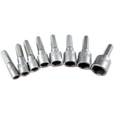 8PC Hex Shank 1/4 Drive Metric Nut Driver Socket Set for Power Drill 5mm to 11mm