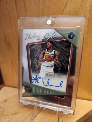 2022-23 Panini Chronicles Under the Lights Autographs Anthony Edwards  /75
